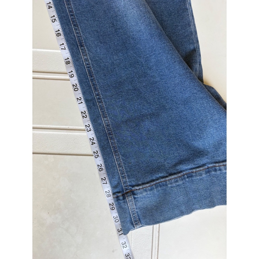 Gap High Rise Stride Wide Leg Jeans Medium Indigo Patch Pocket Denim 27/4 R NEW - Picture 8 of 8